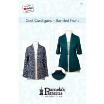 Pamelas Patterns Paper Sewing Pattern Banded Front Cool Cardigans