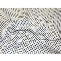 Camelot Fabrics 100% Cotton Poplin Fabric Navy on White