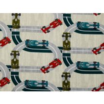 Stof France Cotton Jersey Stretch Knit Fabric Ecru