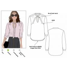 Style Arc Paper Sewing Pattern Holly Blouse