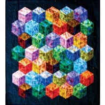 Paper Pieces EPP Quilting Pattern Tumbling Colors Wall Hanging