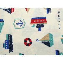 John Louden 100% Cotton Poplin Fabric Ivory