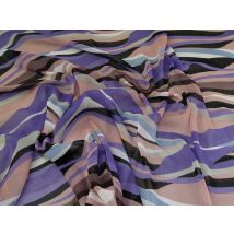 Lady McElroy Crinkle Sheer Chiffon Fabric Purple