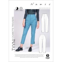 Named Clothing Paper Sewing Pattern Tyyni Cigarette Trousers