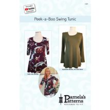 Pamelas Patterns Paper Sewing Pattern Peek A Boo Swing Tunic