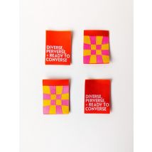 Inside Voices Labels Diverse, Perverse & Ready to Converse Woven Labels