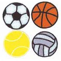 Craft Factory Patch Motif Sports Balls