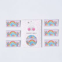 Little Rosy Cheeks Life Is Colourful Woven Labels