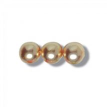 Trimits Glass Pearl Beads Bulk Pack (Value Pack of 3) Gold