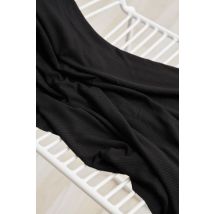 Meet MILK Derby Tencel Modal Rib Stretch Knit Fabric Black