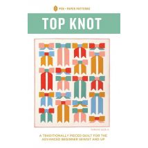 Pen + Paper Quilting Pattern Top Knot Quilt