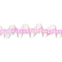 Essential Trimmings Organza Sequin Trim White