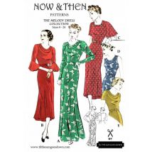 Now and Then Patterns Paper Sewing Pattern The Melody Dress Collection