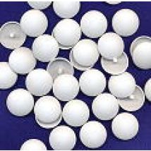 Hemline Plastic Self Cover Buttons White