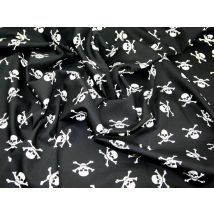 Rose and Hubble 100% Cotton Poplin Fabric White on Black