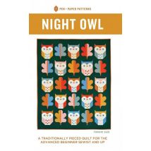 Pen + Paper Quilting Pattern Night Owl Quilt