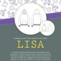 Bobbins and Buttons Paper Sewing Pattern Lisa Hoodie