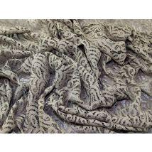 John Louden Corded Cotton Lace Fabric Taupe