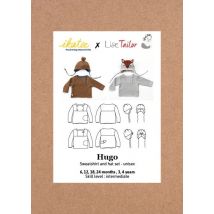 Ikatee Paper Sewing Pattern Baby Hugo Sweatshirt & Hat