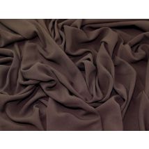 John Louden Alise Stretch Woven Crepe Fabric Dark Brown