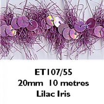 Essential Trimmings Sequins on Yarn Trim Lilac Iris