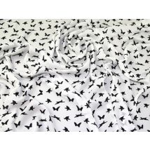 Lady McElroy Sheer Chiffon Fabric Black & White
