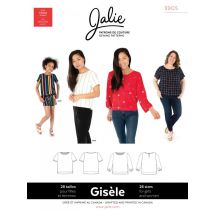 Jalie Paper Sewing Pattern 3905 Gisele Round Neck Blouse