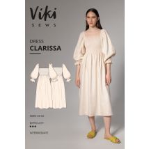 Vikisews Paper Sewing Pattern Clarissa Dress