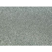 Stof France Lurex Glitter Faux Leather Fabric Silver
