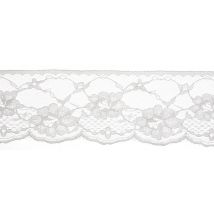 Essential Trimmings Delicate Nylon Lace Trim Light Grey