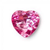 Crendon Crystal Heart Buttons (Value Pack) Pink
