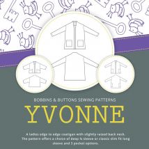 Bobbins and Buttons Paper Sewing Pattern Yvonne Coatigan