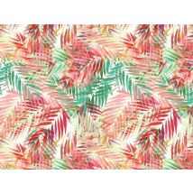 John Kaldor Paris Charmeuse Silky Satin Fabric Green & Red