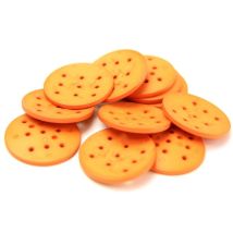 Dill Extra Large Round Buttons (Value Pack) Orange