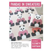 Elizabeth Hartman Quilting Pattern Pandas in Sweaters Quilt