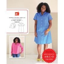 Liesl + Co Paper Sewing Pattern Camp Shirt & Dress