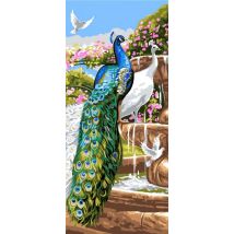 Grafitec Peacock Garden Printed Tapestry Canvas