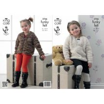 King Cole Funky Felts Knitting Pattern 3766