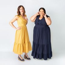 IzzoSew Studio Paper Sewing Pattern Rivelin Ruffle Dress