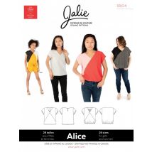 Jalie Paper Sewing Pattern 3904 Alice V Neck Blouse