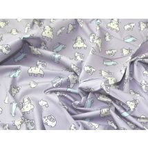 John Louden 100% Cotton Poplin Fabric Lilac