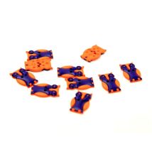 Dill Owl Buttons (Value Pack) Purple/Orange