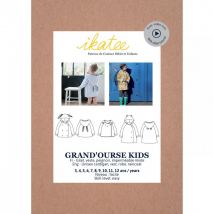 Ikatee Paper Sewing Pattern Kids GrandOurse Cardigan