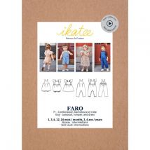 Ikatee Paper Sewing Pattern Baby Faro Jumpsuit & Dress