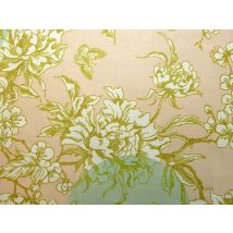Rico Coated 100% Cotton Fabric Peach