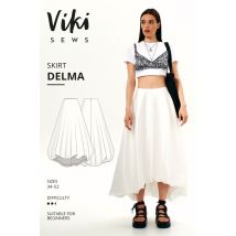Vikisews Paper Sewing Pattern Delma Skirt