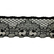 Essential Trimmings Nylon Lace Trim Black
