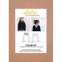 Ikatee Paper Sewing Pattern Kids Charlie Hoodie