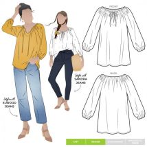 Style Arc Paper Sewing Pattern Anita Peasant Blouse
