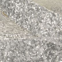 Stephanoise Sparkling Ribbon Trim Matt Silver